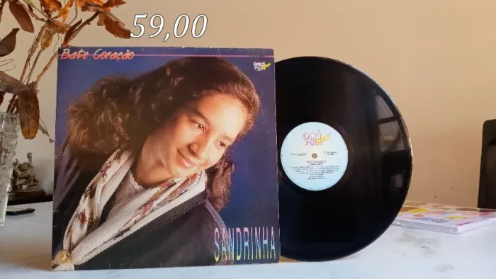 Lp vinil - sandrinha - bate coração - 1995 - gospel