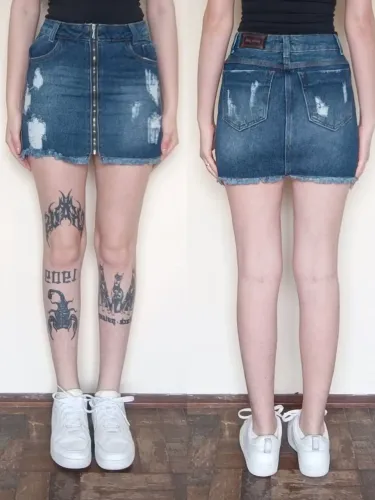 Saia Jeans Tamanho 34/36 