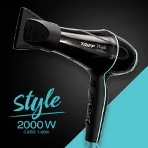 Secador Taiff Stylle 2000w 220v, Taiff, STYLE 334, PRETO