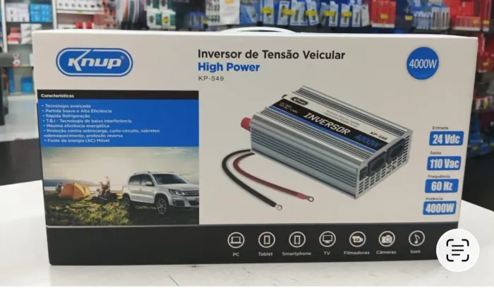 Inversor 4000w 12 pra 110