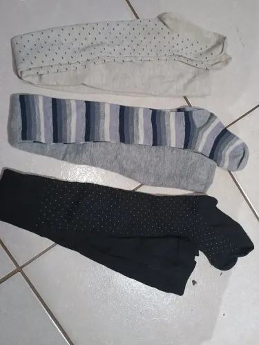 3 meia calça nova tamanho 12-14 (nunca usada)