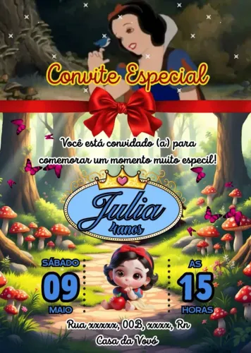 Convite digital animado personalizado