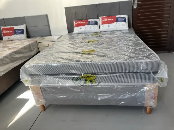CAMA CASAL MOLAS ENSACADAS PRONTA ENTREGA FERNANDA COLCHÃO