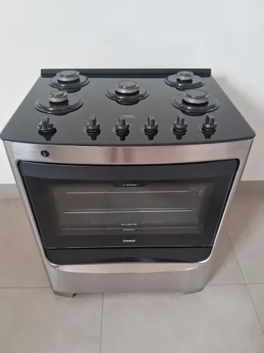 Fogão Consul 5 bocas - mesa de vidro