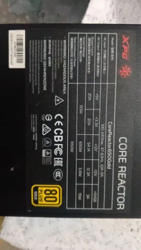 Fonte xpg core reactor 650w plus Gold 