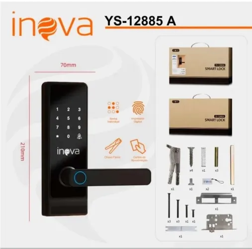 FECHADURA ELETRÔNICA SMART LOCK YS12885A