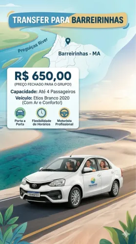 Tranfer  para os lençóis maranhenses