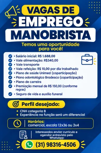 Vaga Manobrista 