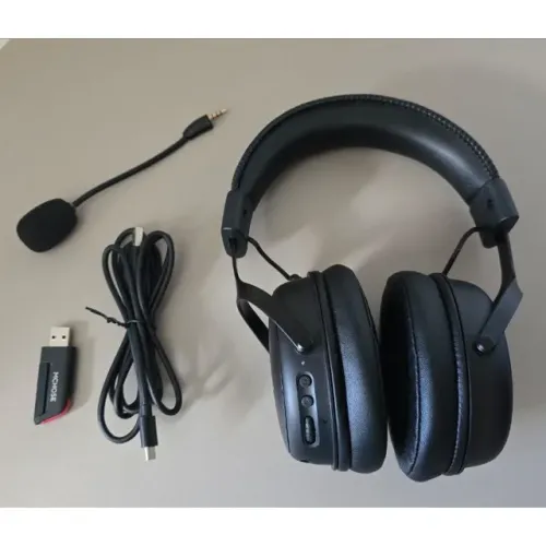 Fone De Ouvido Mchose V9 Pro Headset Gamer Wireless Sem Fio Preto