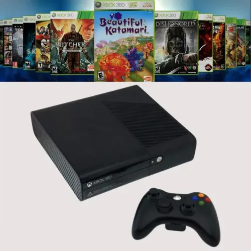 Xbox 360 RGH Completo Com HD Interno Lotado de Jogos Sistema Aurora
