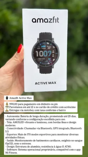 Amazfit Active max Lacrado