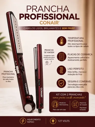 Prancha alisadora Conair Polishop