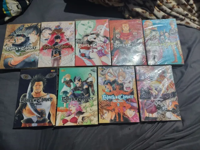 Mangás Black Clover vol 1 ao 8 e vol 10