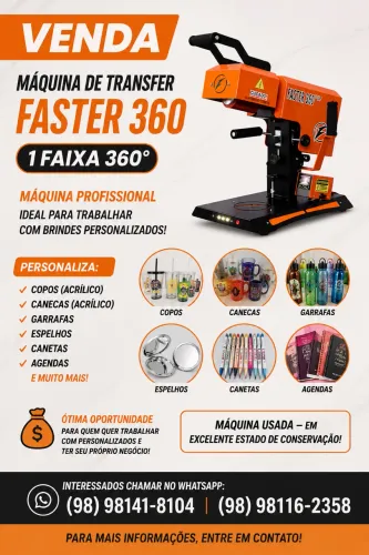 Máquina Faster 360 transfer