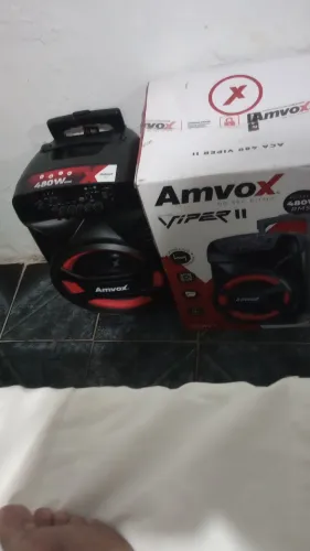 Vendo caixa de som amvox 480w na caixa com 3 meses de uso