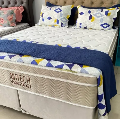 Cama Queen Ortobom entrega hoje