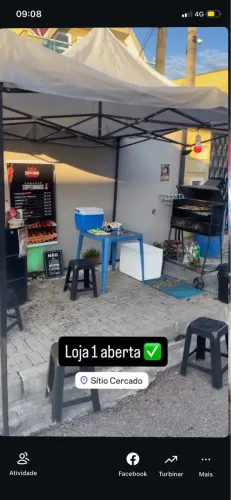 Barraca de espetinho completa