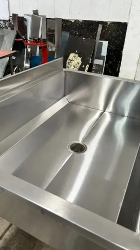 Pia Inox 1,50m Cuba 50x40 Cozinha Industrial Profissional (Direto de Fábrica)