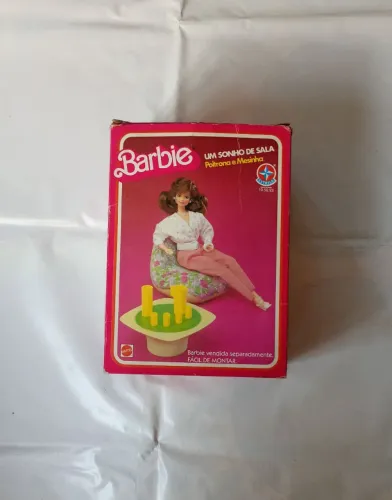 Barbie Estrela Um Sonho de Sala Poltrona e Mesinha anos 80 - Sala da Barbie