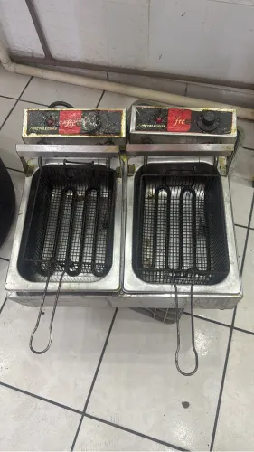 Fritadeira Elétrica Industrial Metalcubas 6 Litros Inox 2 Cestos