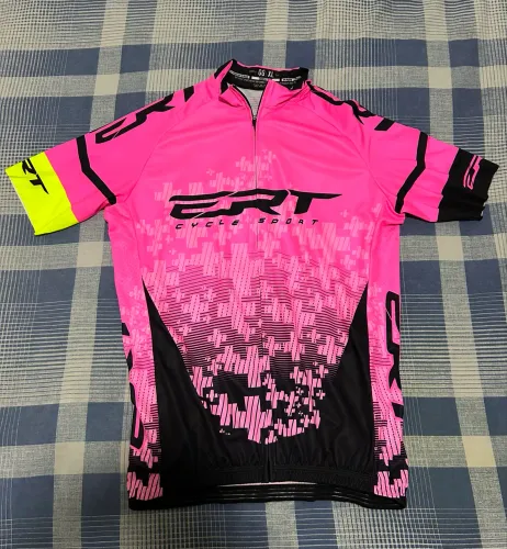 Camisa ciclismo ERT New Elite Team Águia Rosa 