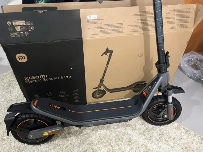 Patinete Elétrico Xiaomi 6 Pro Novo Na Caixa - 70km Autonomia e Suspensão Dupla