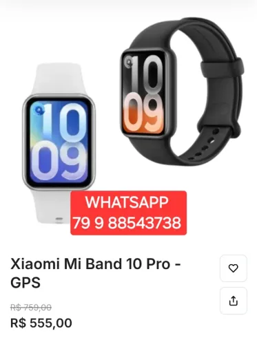 XIAOMI MI BAND 10 PRO GPS STRAVA ORIGINAL LACRADO LANÇAMENTO TEMOS OUTROS MODELOS TAMBÉM