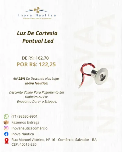 Luz De Cortesia Pontual Led