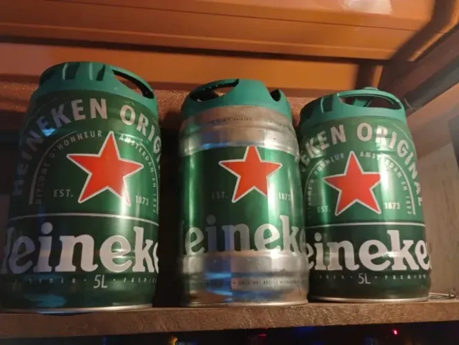 Barril de Heineken vazios 5ltr