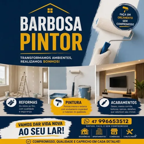 Pintor em Joinville - orçamento sem compromisso