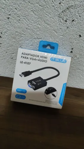Adaptador HDMI para VGA + áudio 
