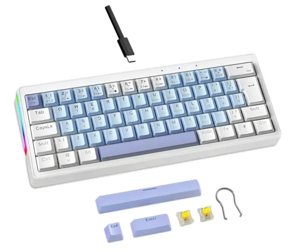 Teclado Mecânico,rgb Para Jogos Abnt2 Usb Pc,xbox E Ps4