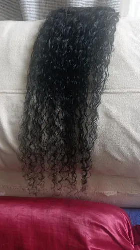 Cabelo humano cacheado 65cm