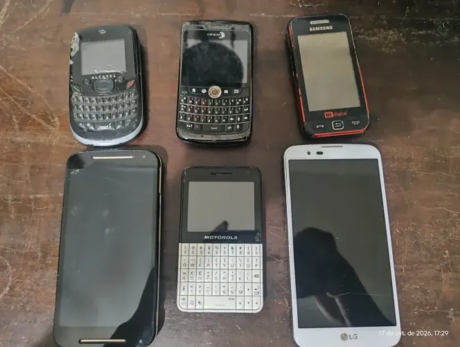 !!!Lote 6 celulares antigos, velhos/Retirada de peças!!!