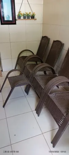 Conjunto de terraço com almofada