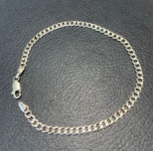 Pulseira de Prata 925 Legítima - Modelo Grumet Italiana