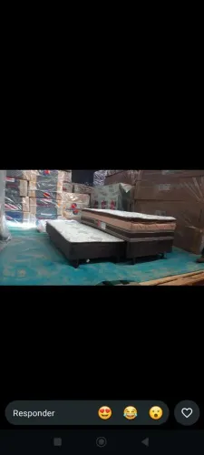Cama box solteiro com auxiliar promoção 