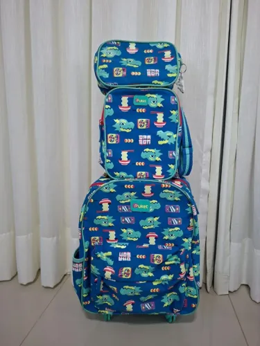 Kit mochila + lancheira + estojo Puket