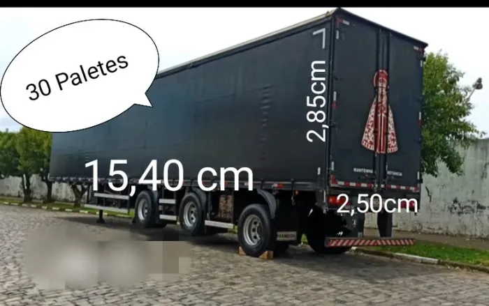 CARRETA SIDER RONDON VANDERLÉIA - 30 PALETES 15,4M 2014