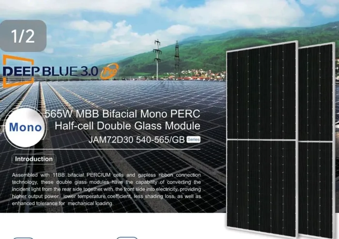 Painel solar JA BIFACIAL 550w