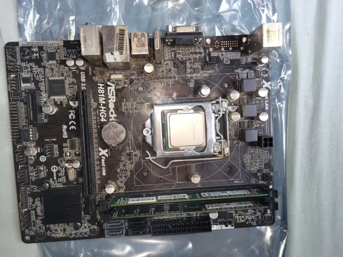 Kit Placa-Mãe ASRock H81M + Core i3 4170 + 8GB RAM DDR3