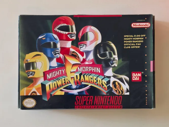 Caixa super Nintendo- Power ranger.