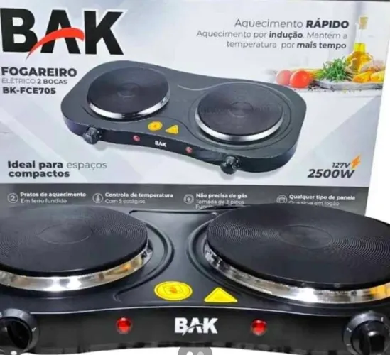 Fogão elétrico Chapa, 2 bocas, NOVO. Entrega GRÁTIS**