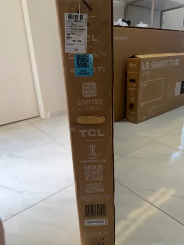 Tv TCL 55 polegadas última geração, imagem 4k,Google tv,comando de voz e Alexa