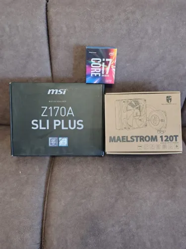 Kit Upgrade Gamer Intel i7 + Water Cooler + Placa Mãe MSI (Com Caixas)