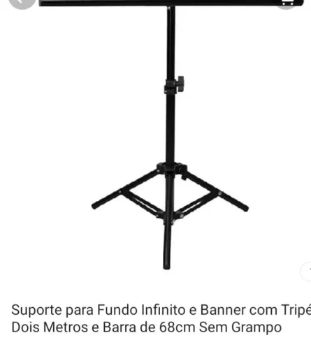 Suporte para banner e fundo infinito ( tripé)