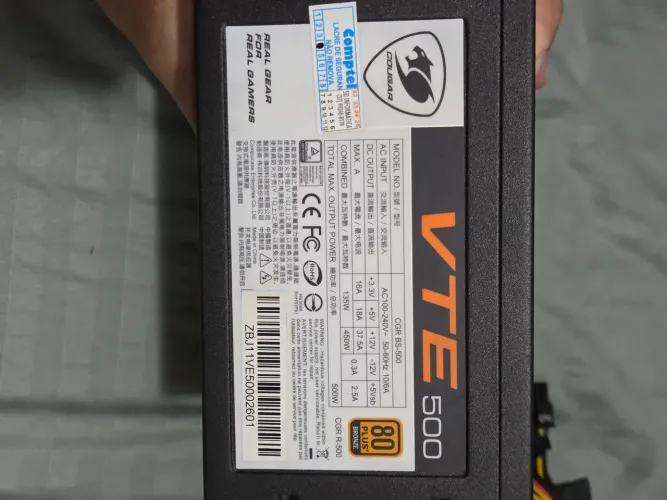 Fonte Cougar VTE 500W 80 Plus Bronze