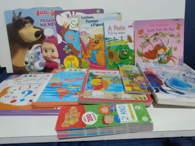 Livros Infantis Cartonados - 10 Livros Todos Cartonados A Partir de 2 Anos 