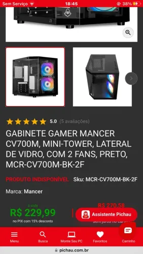 GABINETE MANCER CV700 AQUÁRIO