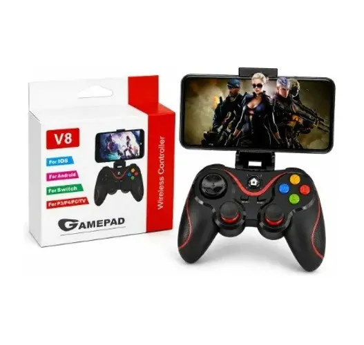 Controle Joystick Bluetooth Celular Android Ios Pc G7